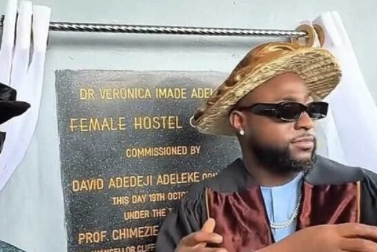 Davido Dedicates Female Hostel At Clifford Varsity To Late Mother