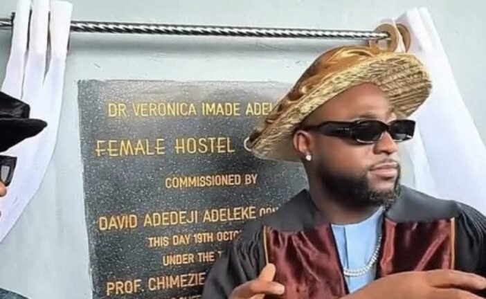 Davido Dedicates Female Hostel At Clifford Varsity To Late Mother