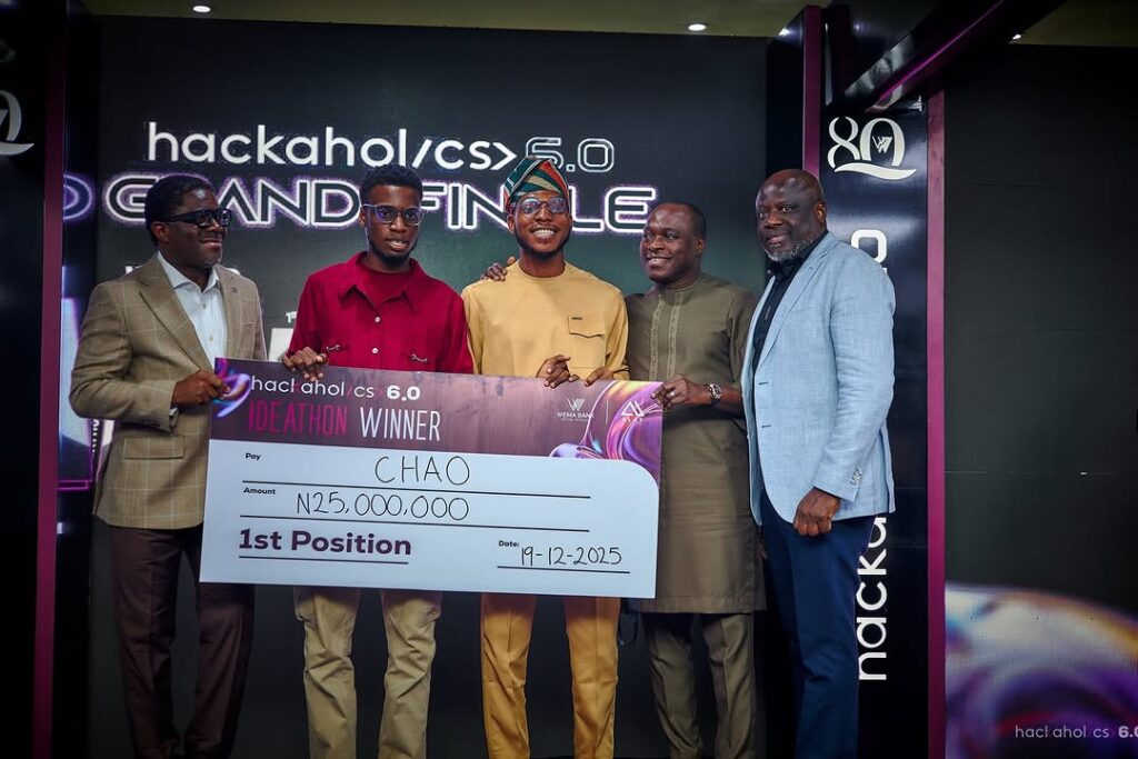 Hackaholics 6.0: Tech Talents Clinched Wema Bank’s N120m