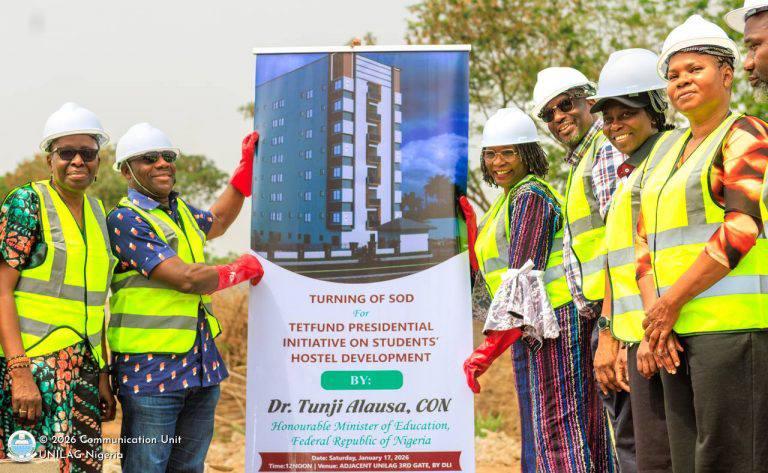 PHOTO NEWS: UNILAG Breaks Ground for New 1200 Bed-space Student-Hostel