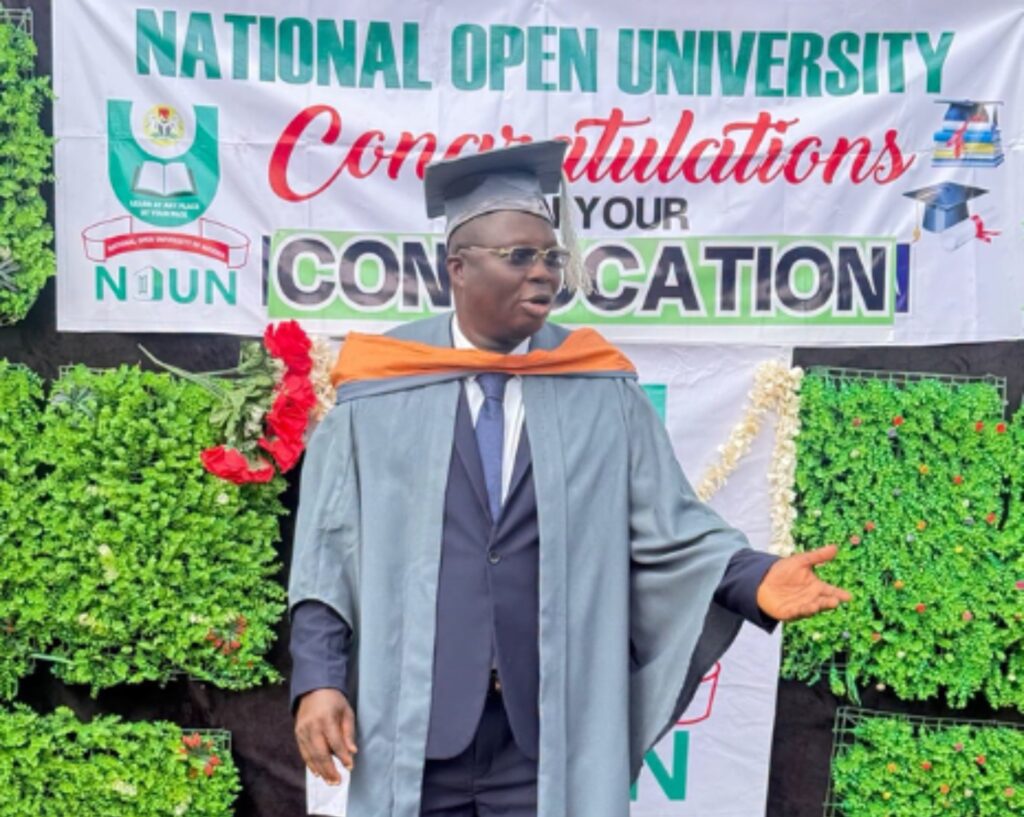 Actor Mr Latin bags BSc degree at 59 from NOUN
