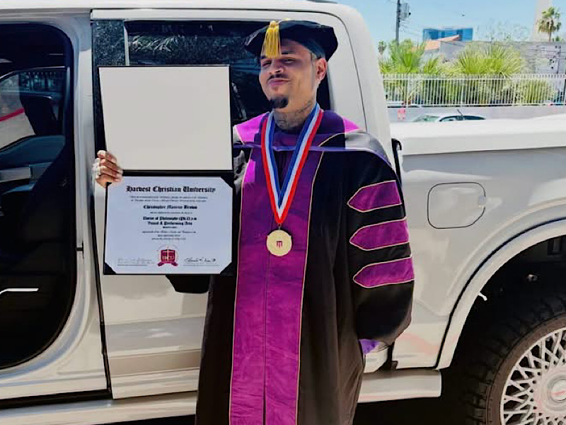 MILESTONE: Chris Brown Awarded Honorary PhD in Visual and Performing Arts