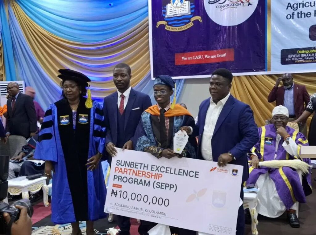 LASU 2026 Best Graduating Student, Adebanjo Oluolamide Gets N10m Cash Prize