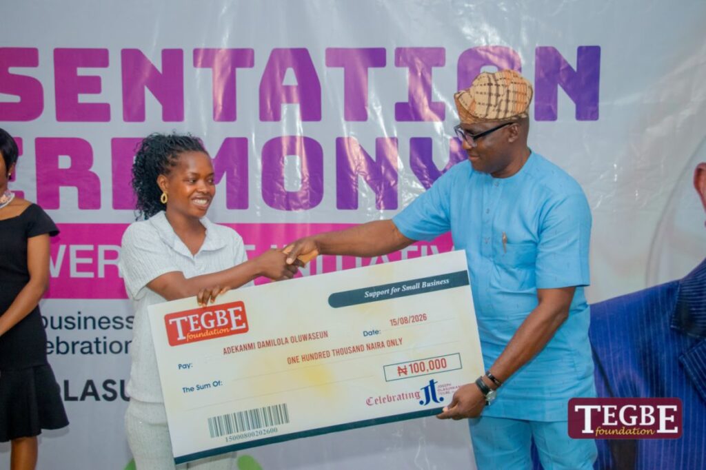 Tegbe Foundation Empowers 60 Small Businesses and Social Enterprises Across Oyo State