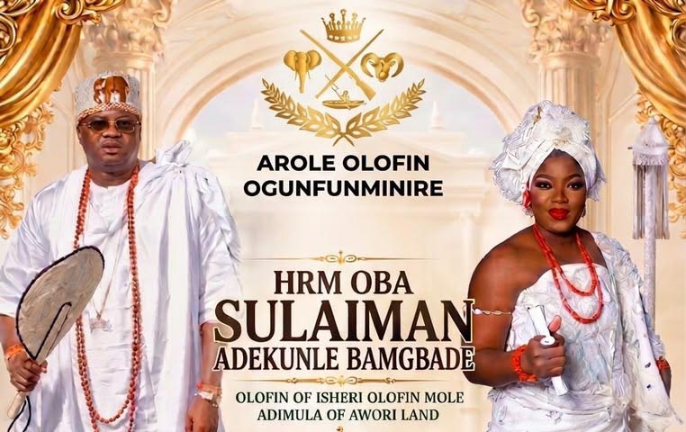 Her Majesty Queen Ashley Ogunwusi to Grace 5th Coronation Anniversary of Oba Sulaiman Adekunle Bamgbade, Aje Olofin Ogunfunminire Festival as Guest of Honour