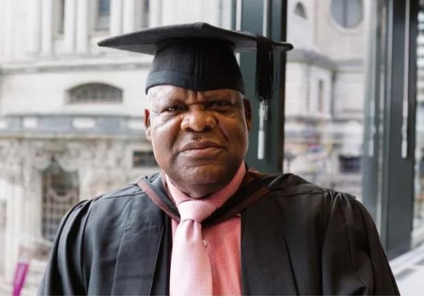 INSPIRATIONAL: Nigerian Grandfather Graduate with First-class in Social Care from UK Varsity at 68