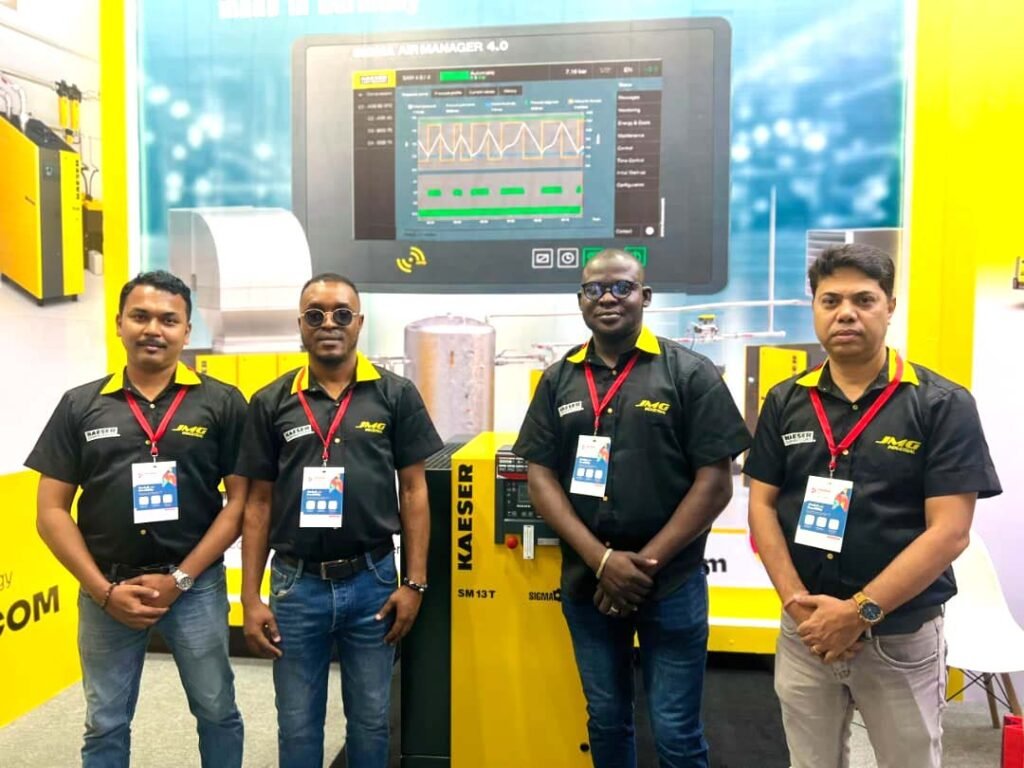 JMG Showcase Groundbreaking Kaeser Compressor, SM-13T, at Propak West Africa 2026 Exhibition