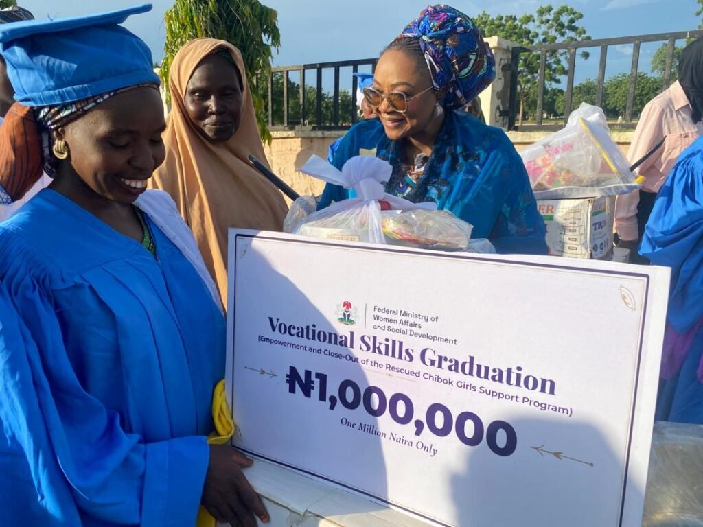 18 Rescued Chibok Girls Receive N128.2m After Graduating From FG Vocational Program