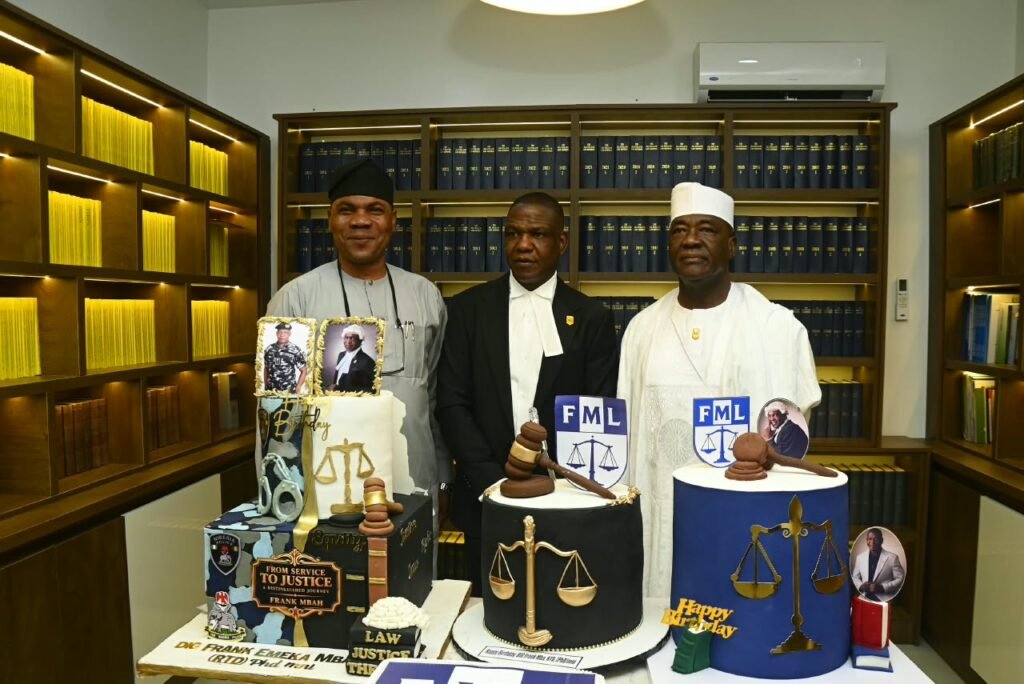 Retired IGPs, MD Abubakar, Alkali, Bianca Ojukwu, others celebrate DIG Mba as ex-cop opens law office in Abuja on Birthday