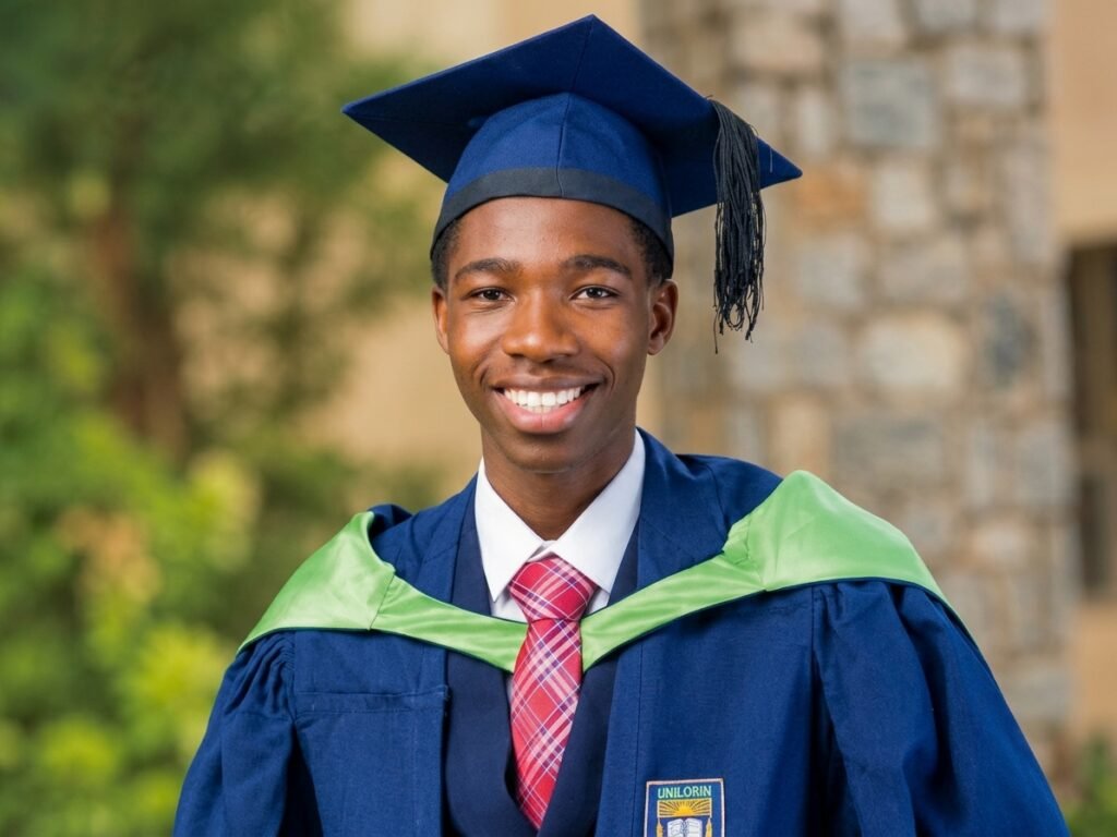 Francis Olusegun Graduated From The University Of Ilorin With A Perfect 5.00 CGPA